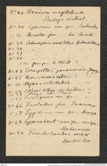 Nachlass Franz Steindachner, Liste (zu Inv.Nr. 537.03) von Prinzessin Therese von Bayern an Franz Steindachner, Inv.Nr. 537.09, Seite 4